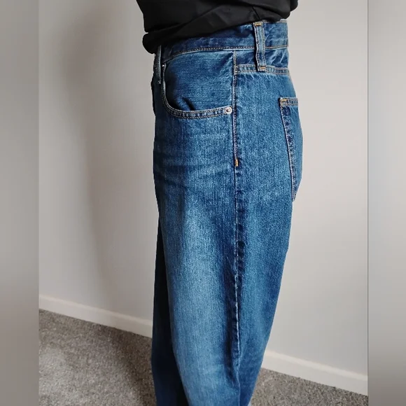 Universal Thread Mid Rise 90s Baggy Jeans 100% Cotton Classic Blue Size 10 - Picture 5 of 13